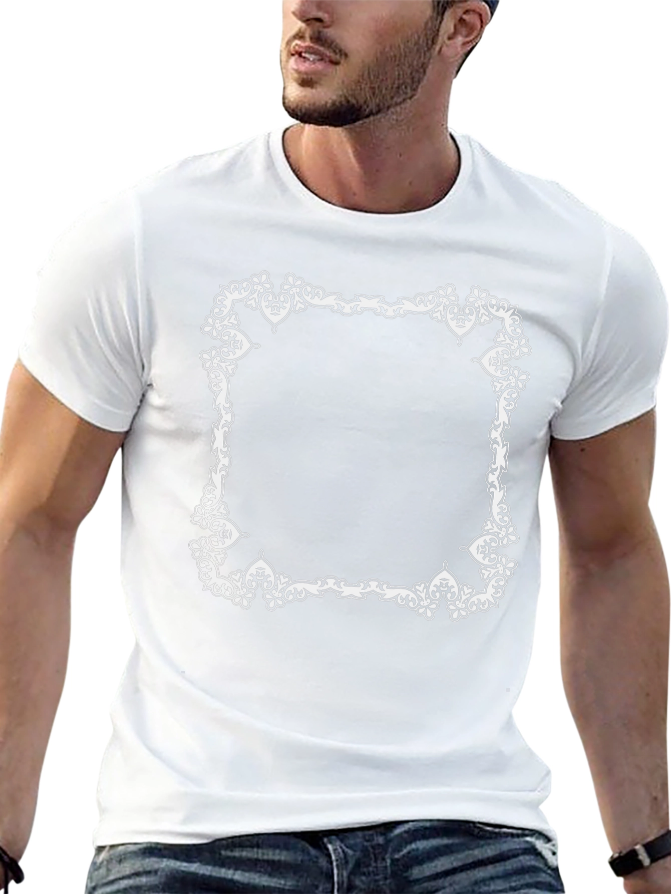 Ornate Frame Graphic T-Shirt
