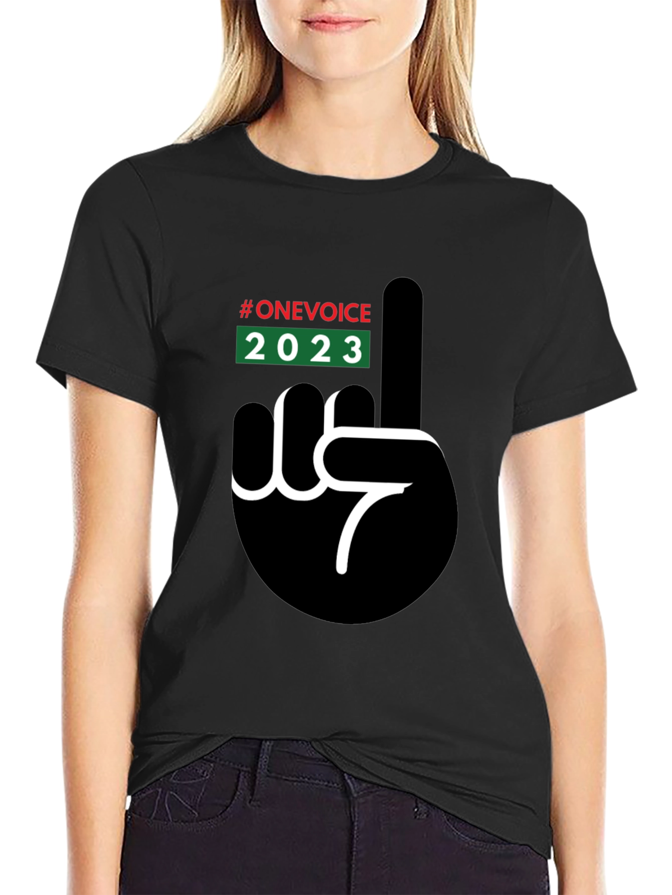 One Voice 2023 Graphic T-Shirt - Black