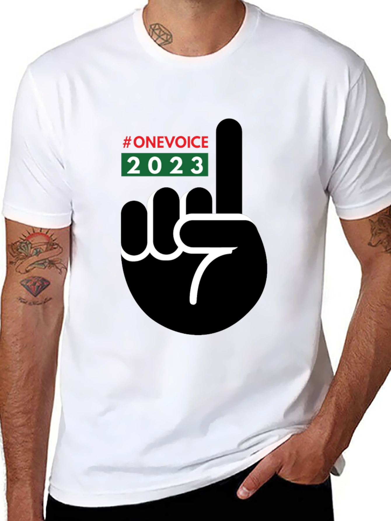 One Voice 2023 Graphic T-Shirt - Black