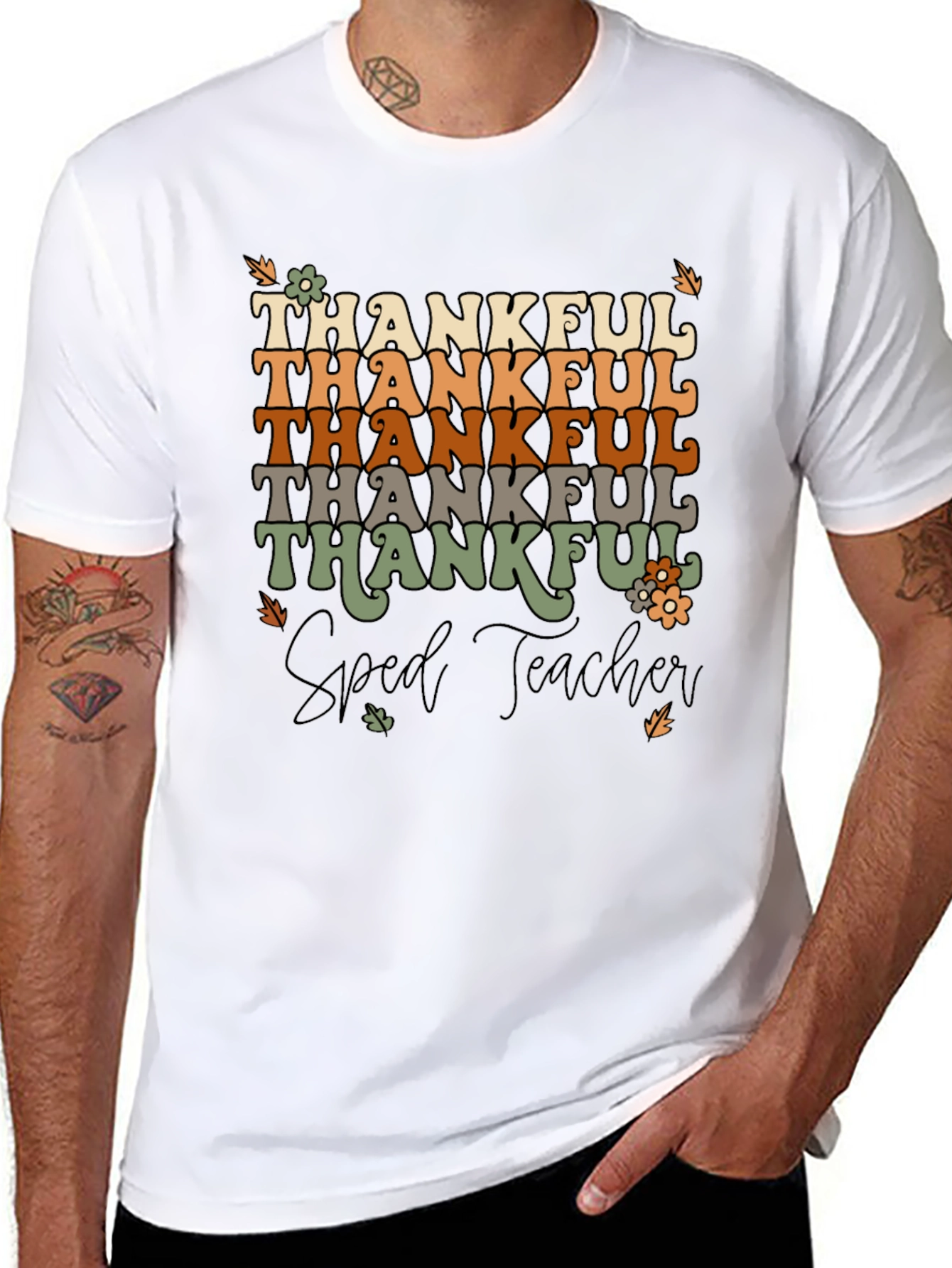 Thankful Sped Teacher Graphic Tee
