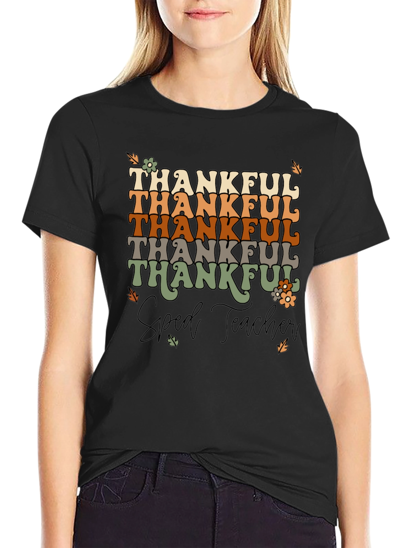 Thankful Sped Teacher Graphic Tee