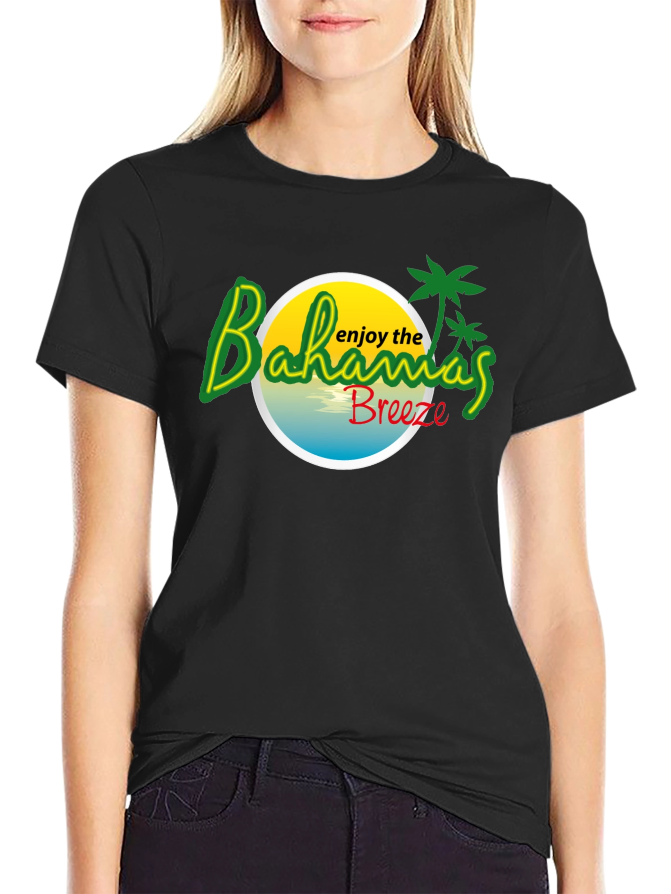 Bahamas Breeze Graphic Tee - Tropical Island T-Shirt