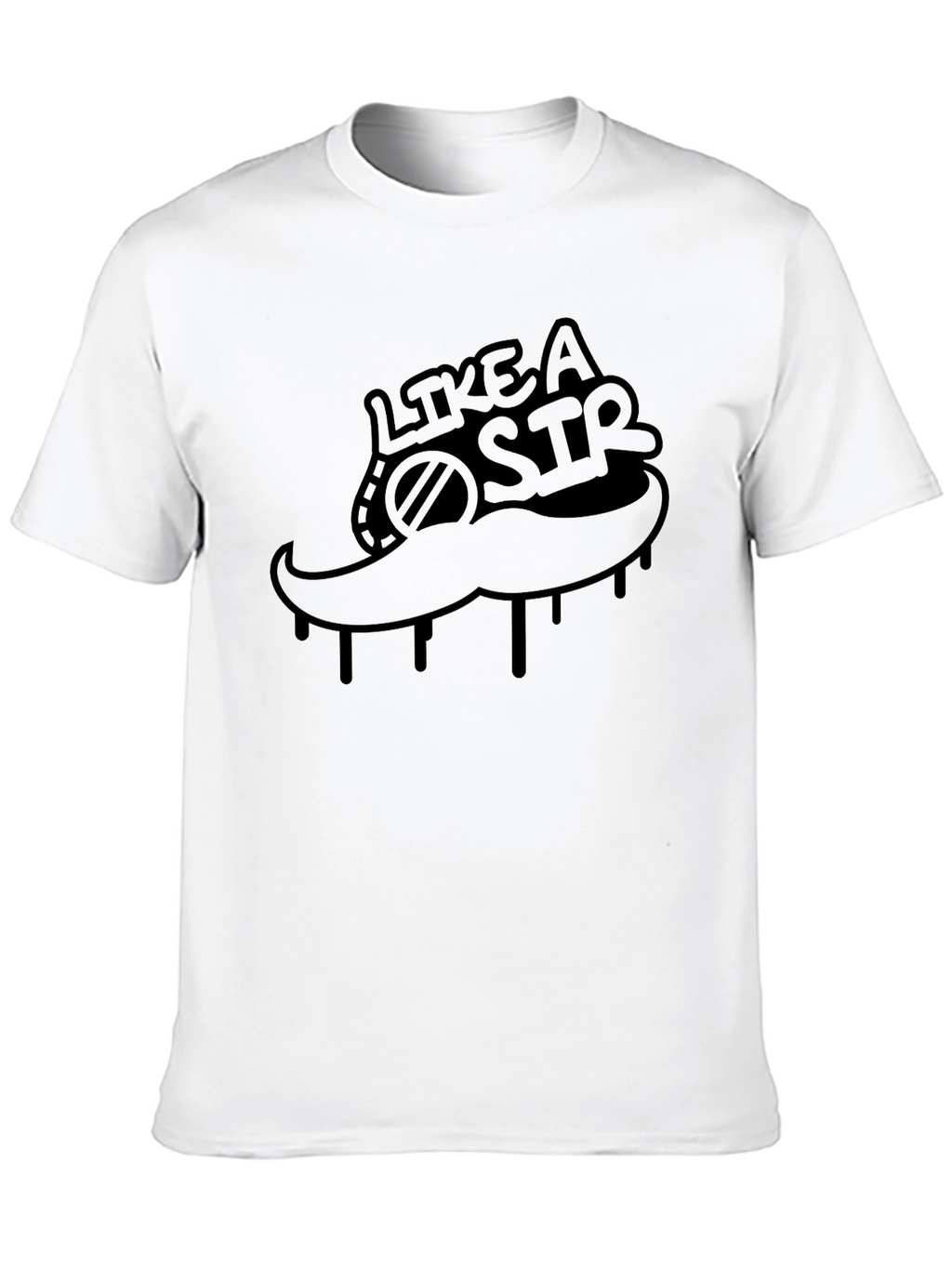 Like A Sir Graphic Black T-Shirt