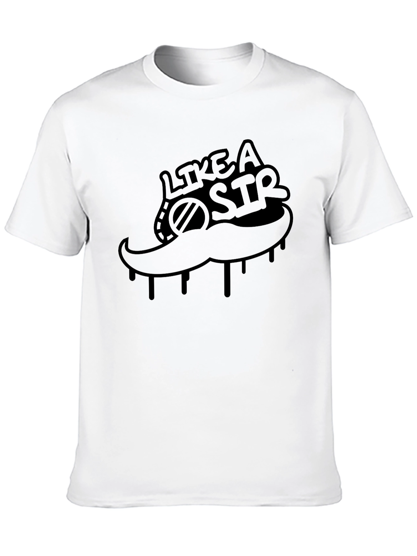 Like A Sir Graphic Black T-Shirt