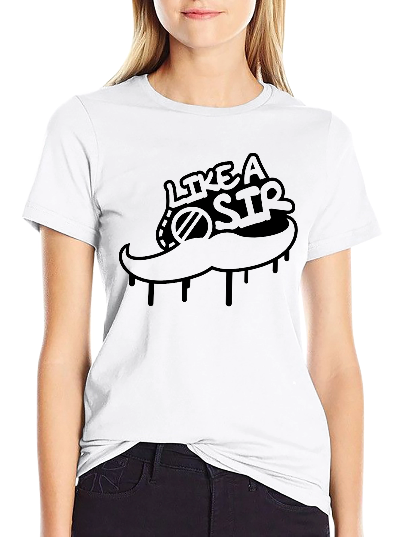 Like A Sir Graphic Black T-Shirt