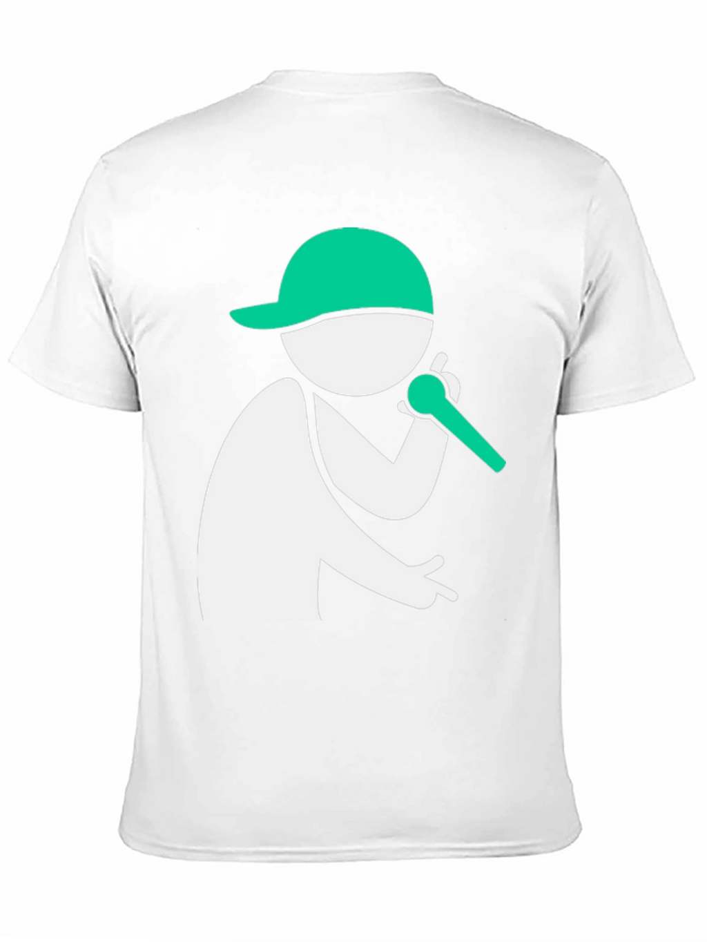 Cool Graphic Tee - Rapper Stick Figure Design