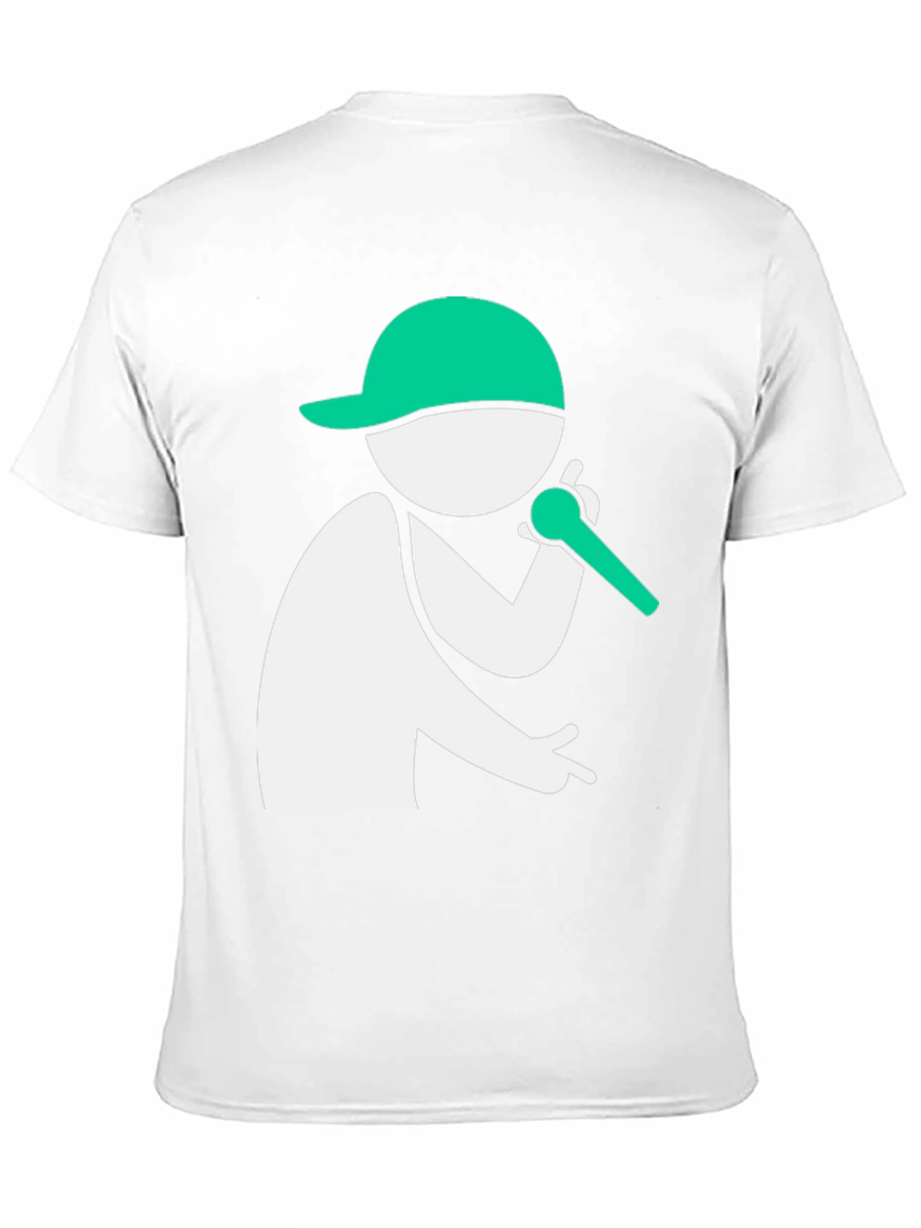 Cool Graphic Tee - Rapper Stick Figure Design