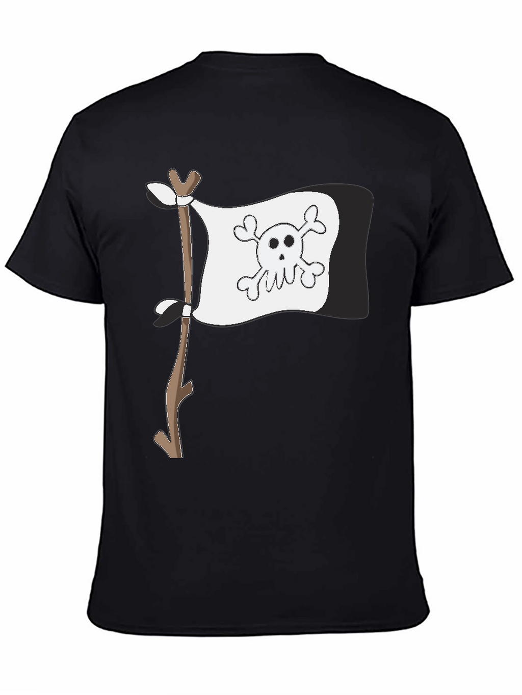 Pirate Flag Graphic T-Shirt - Mens Black Tee