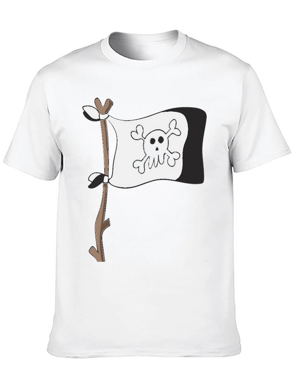 Pirate Flag Graphic T-Shirt - Mens Black Tee
