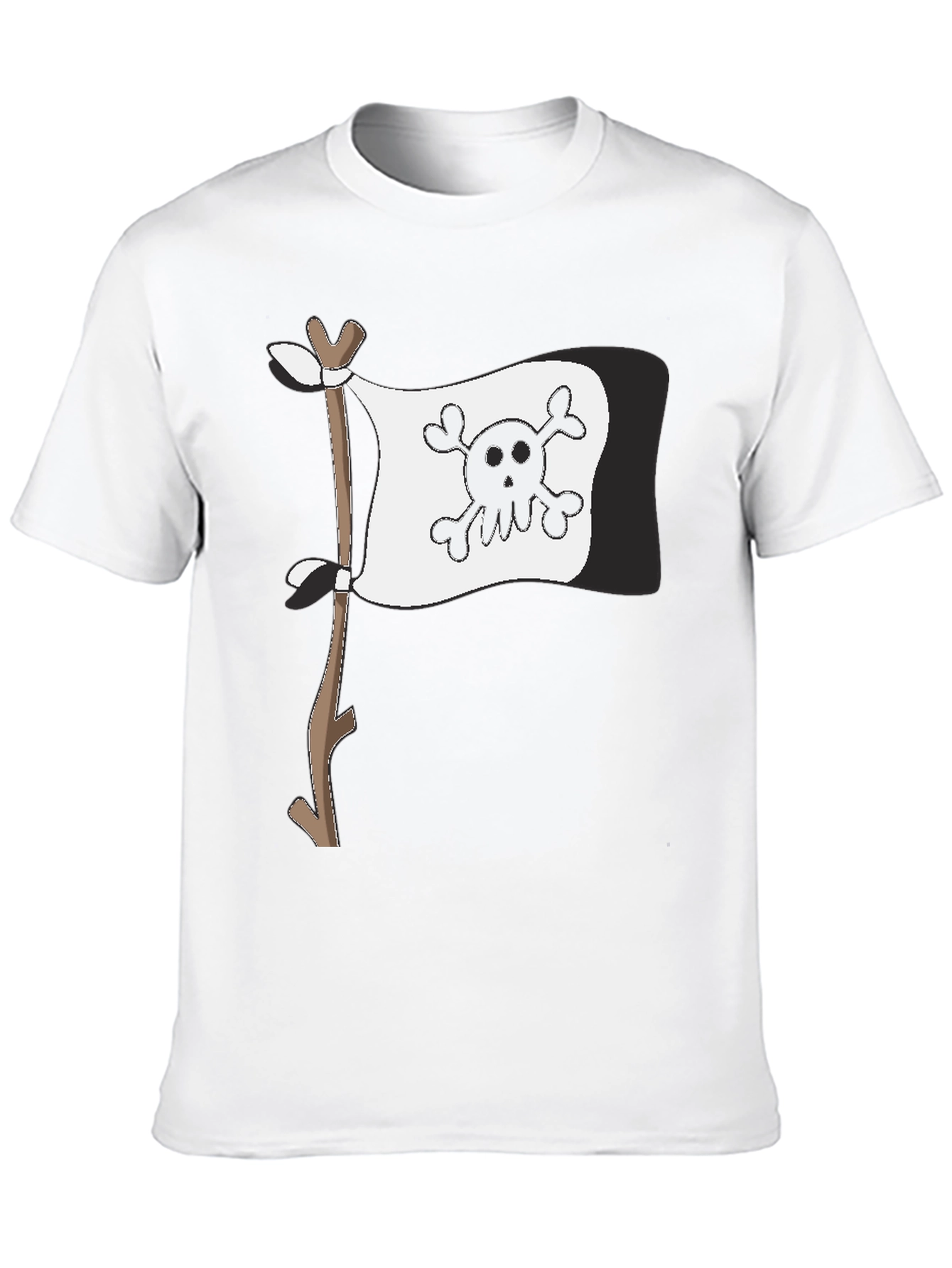 Pirate Flag Graphic T-Shirt - Mens Black Tee