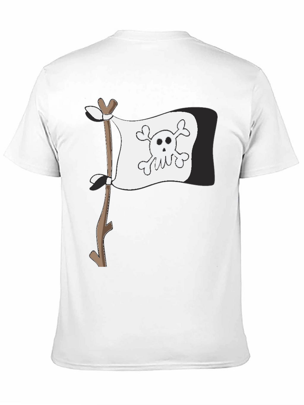 Pirate Flag Graphic T-Shirt - Mens Black Tee