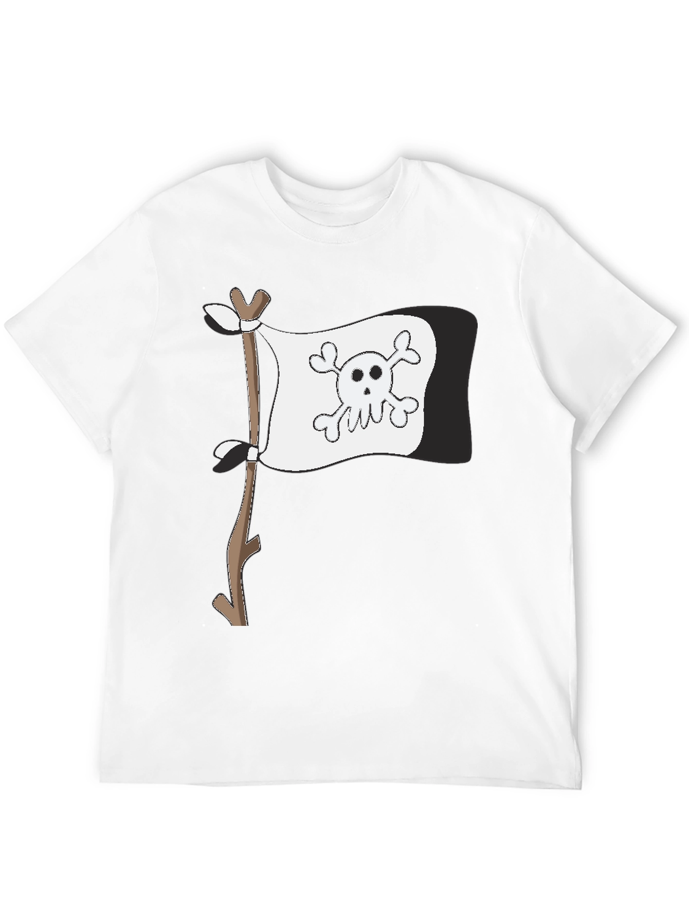 Pirate Flag Graphic T-Shirt - Mens Black Tee