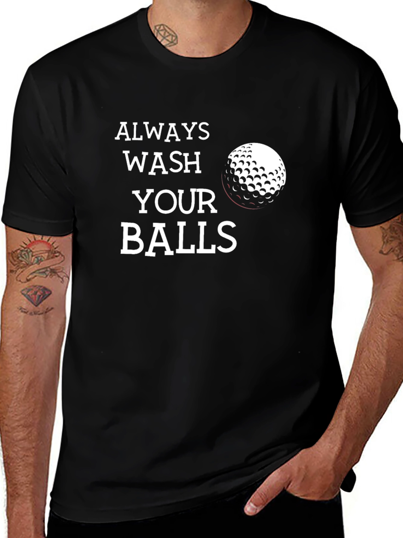 Always Wash Your Balls Funny Golf T-Shirt