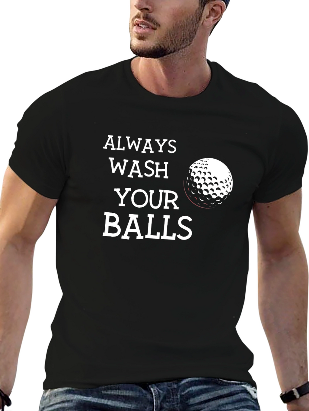 Always Wash Your Balls Funny Golf T-Shirt