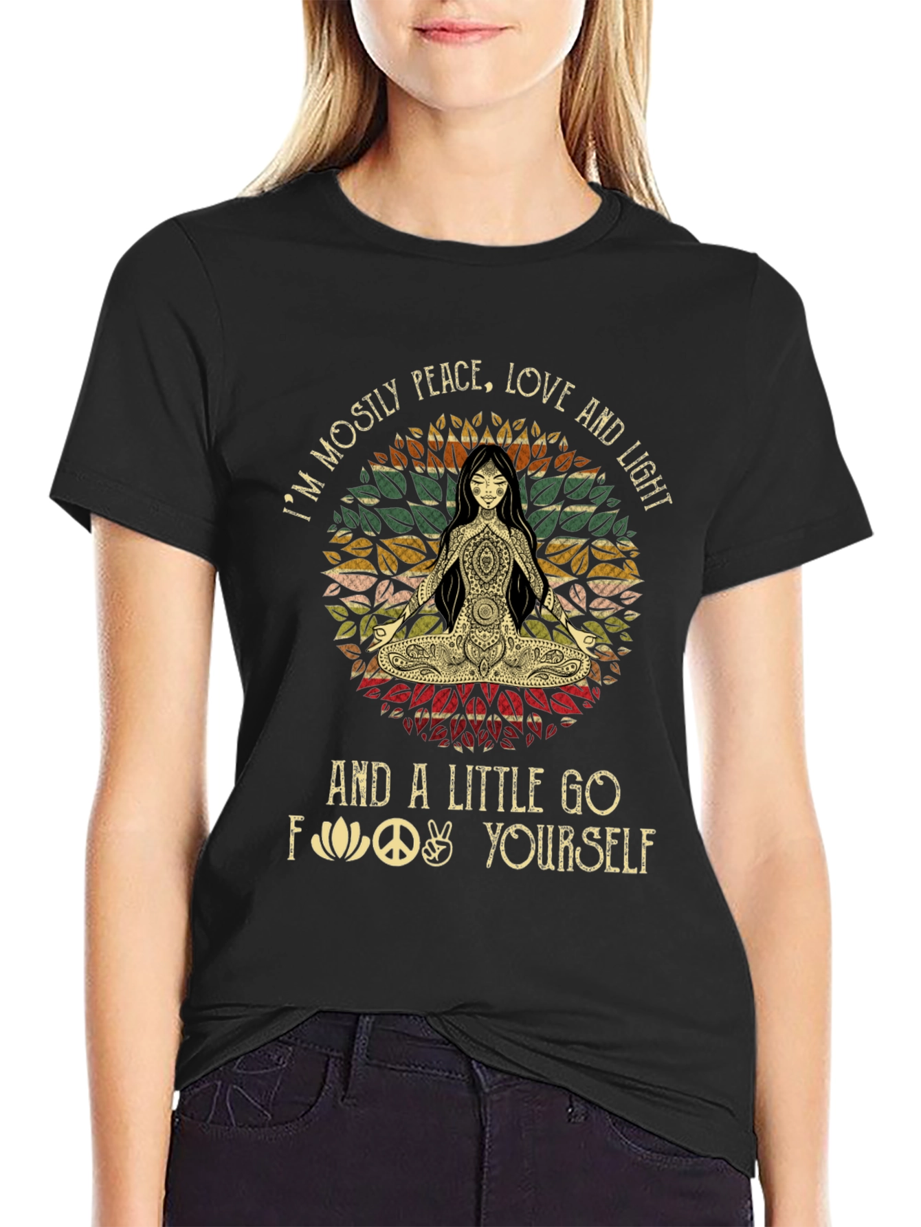 Peace Love and Light Graphic T-Shirt