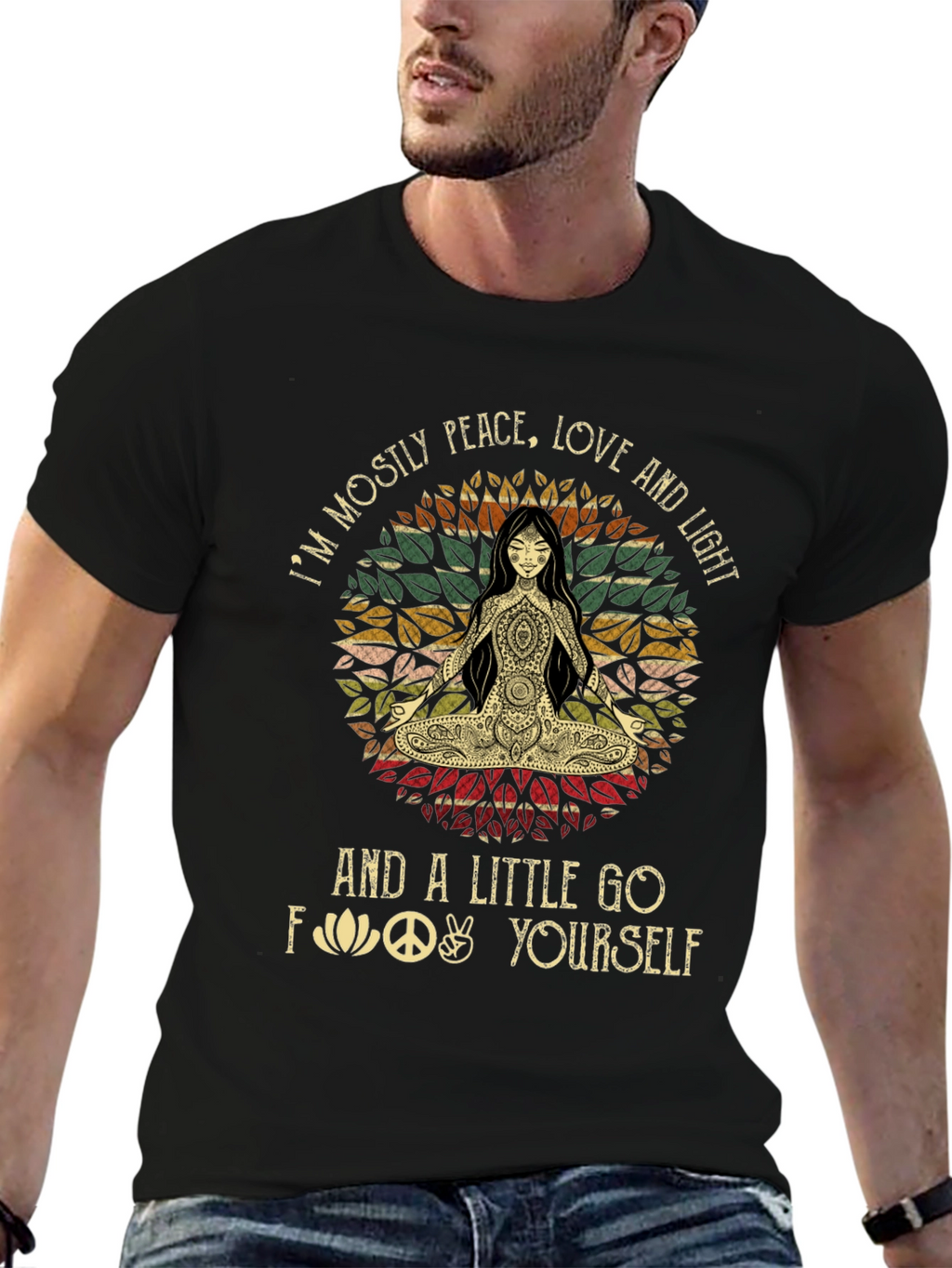 Peace Love and Light Graphic T-Shirt