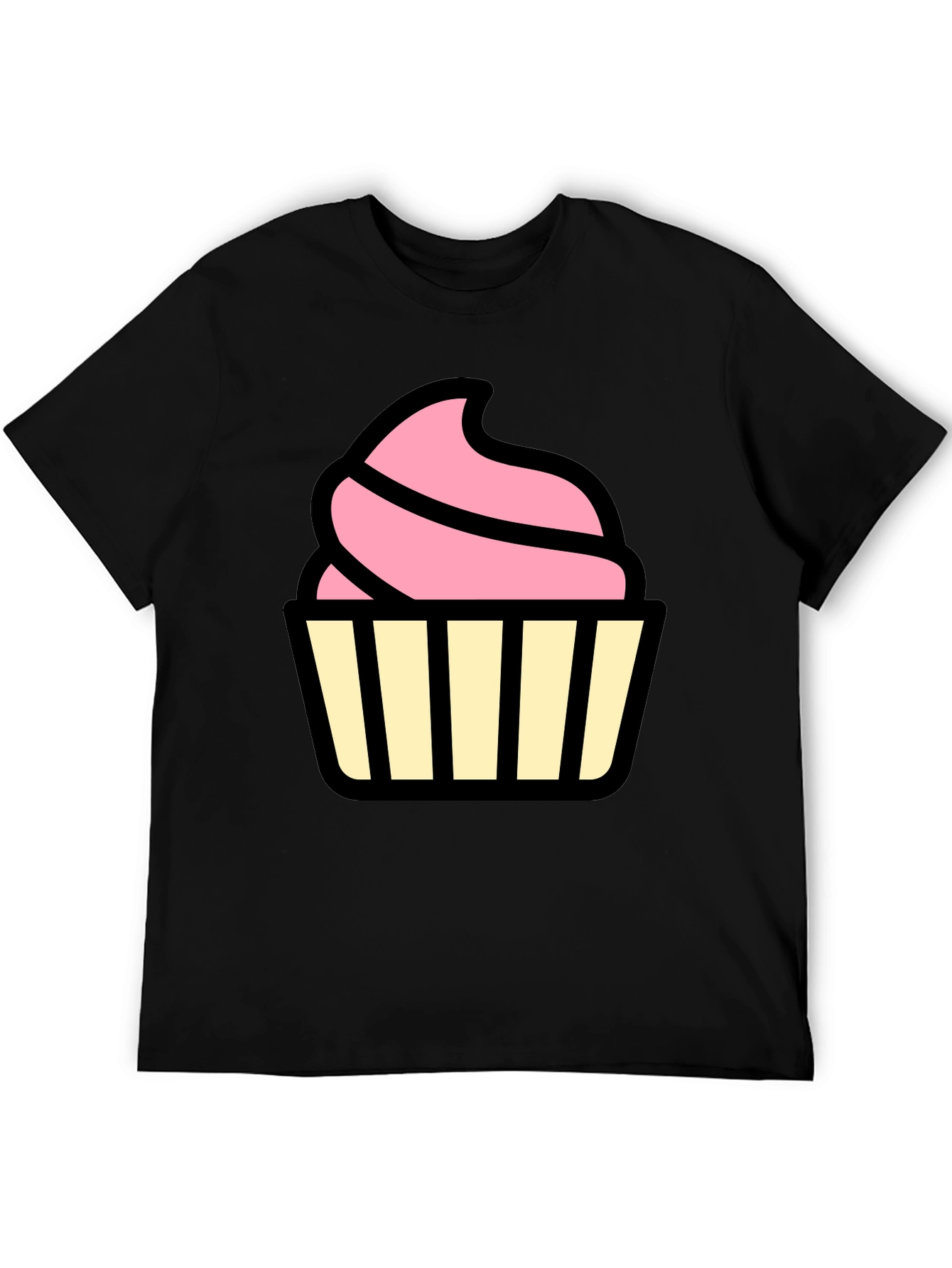 Cupcake Graphic Black T-Shirt