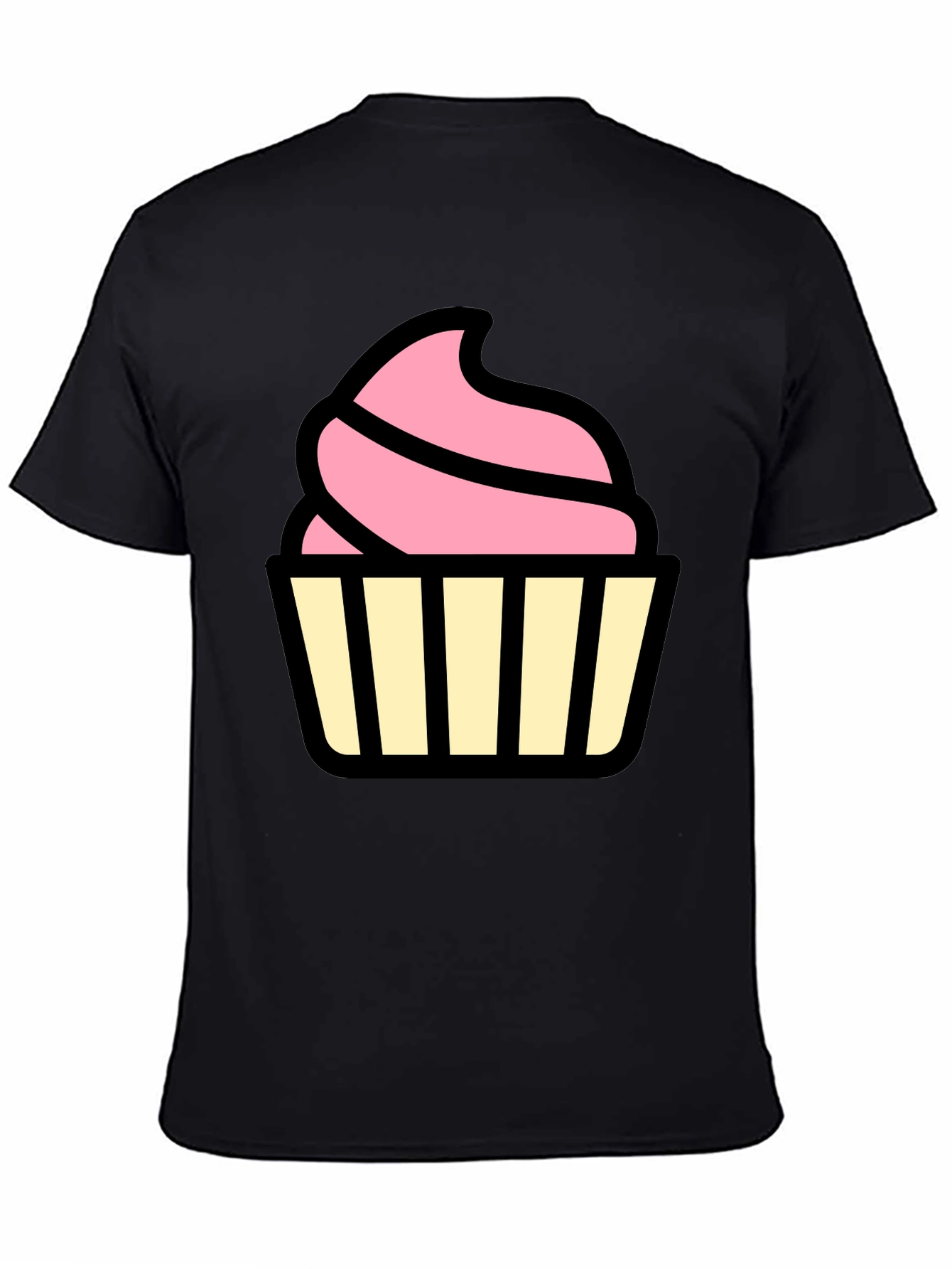 Cupcake Graphic Black T-Shirt