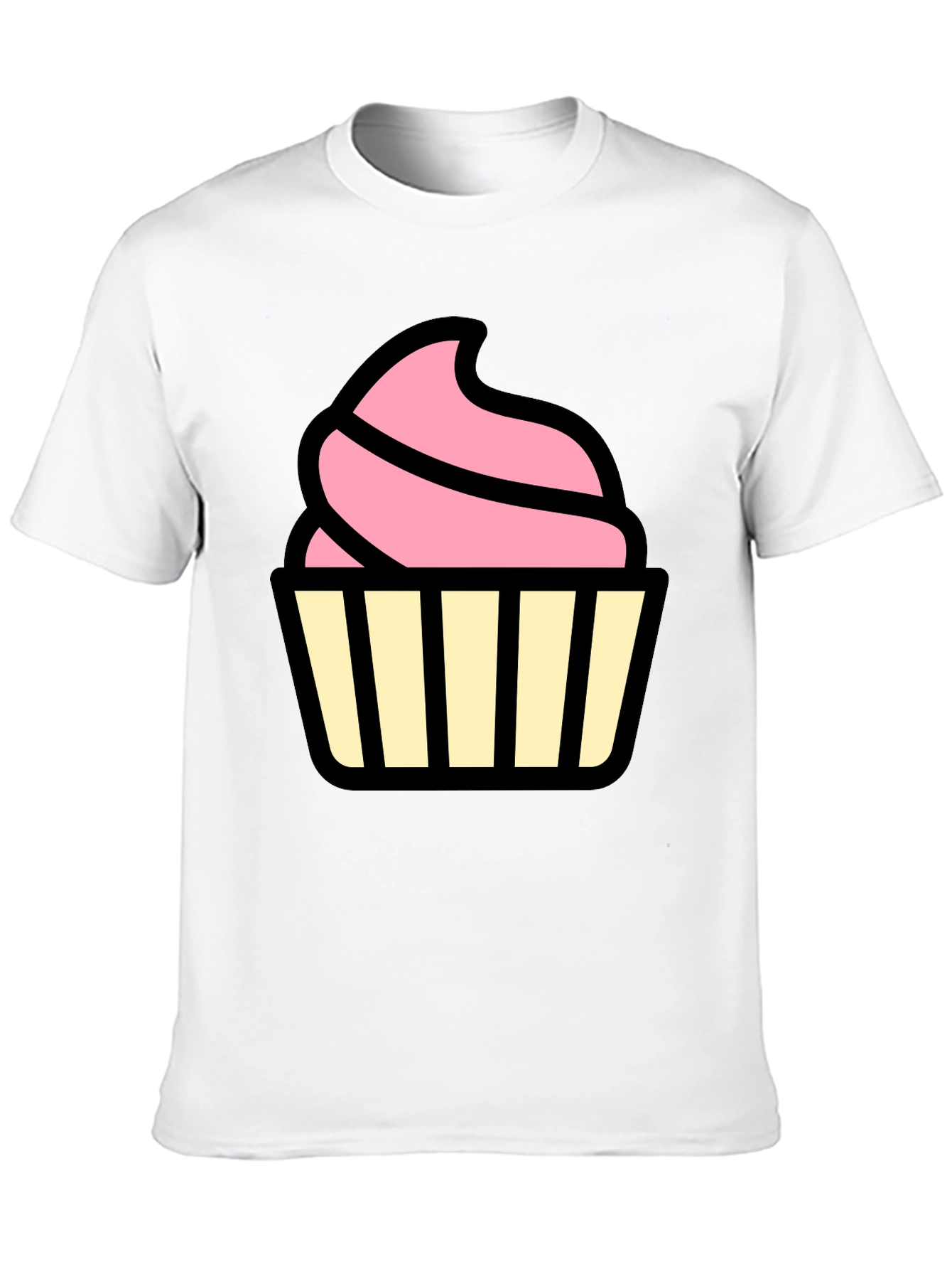 Cupcake Graphic Black T-Shirt