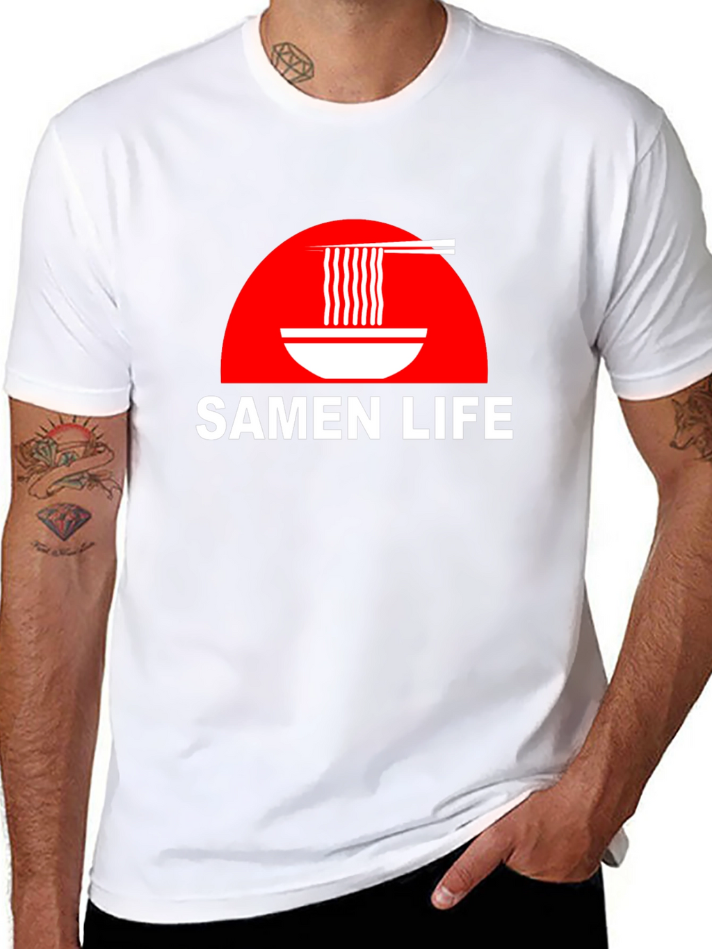 Samen Life Ramen Bowl Graphic T-Shirt
