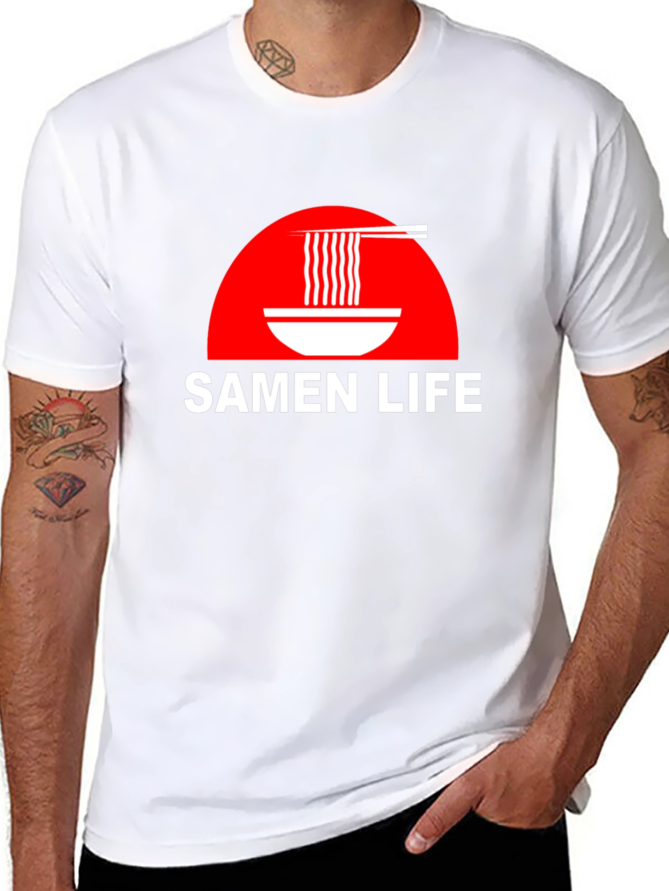 Samen Life Ramen Bowl Graphic T-Shirt