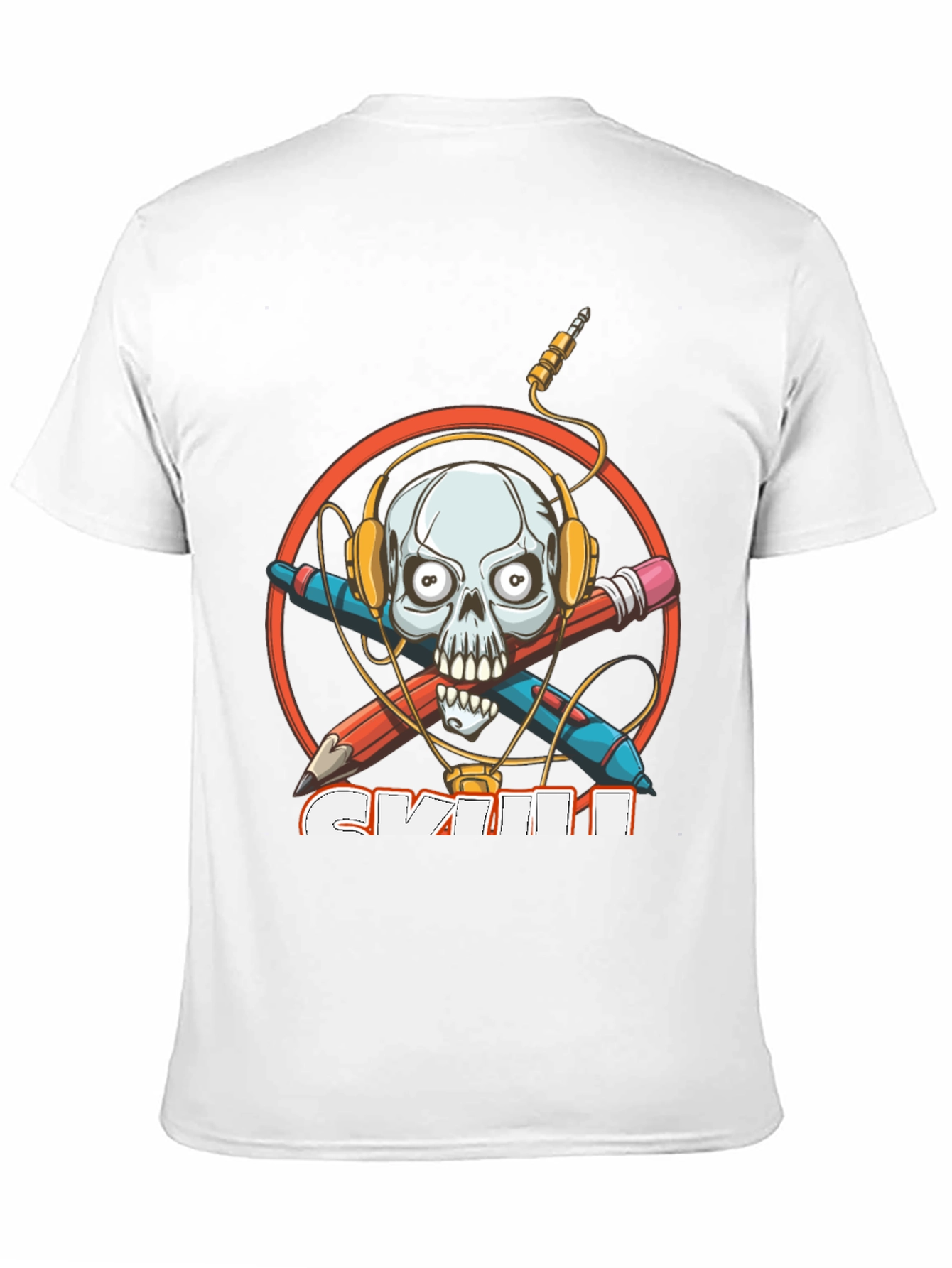 Skull Graphic T-Shirt - Music Lover