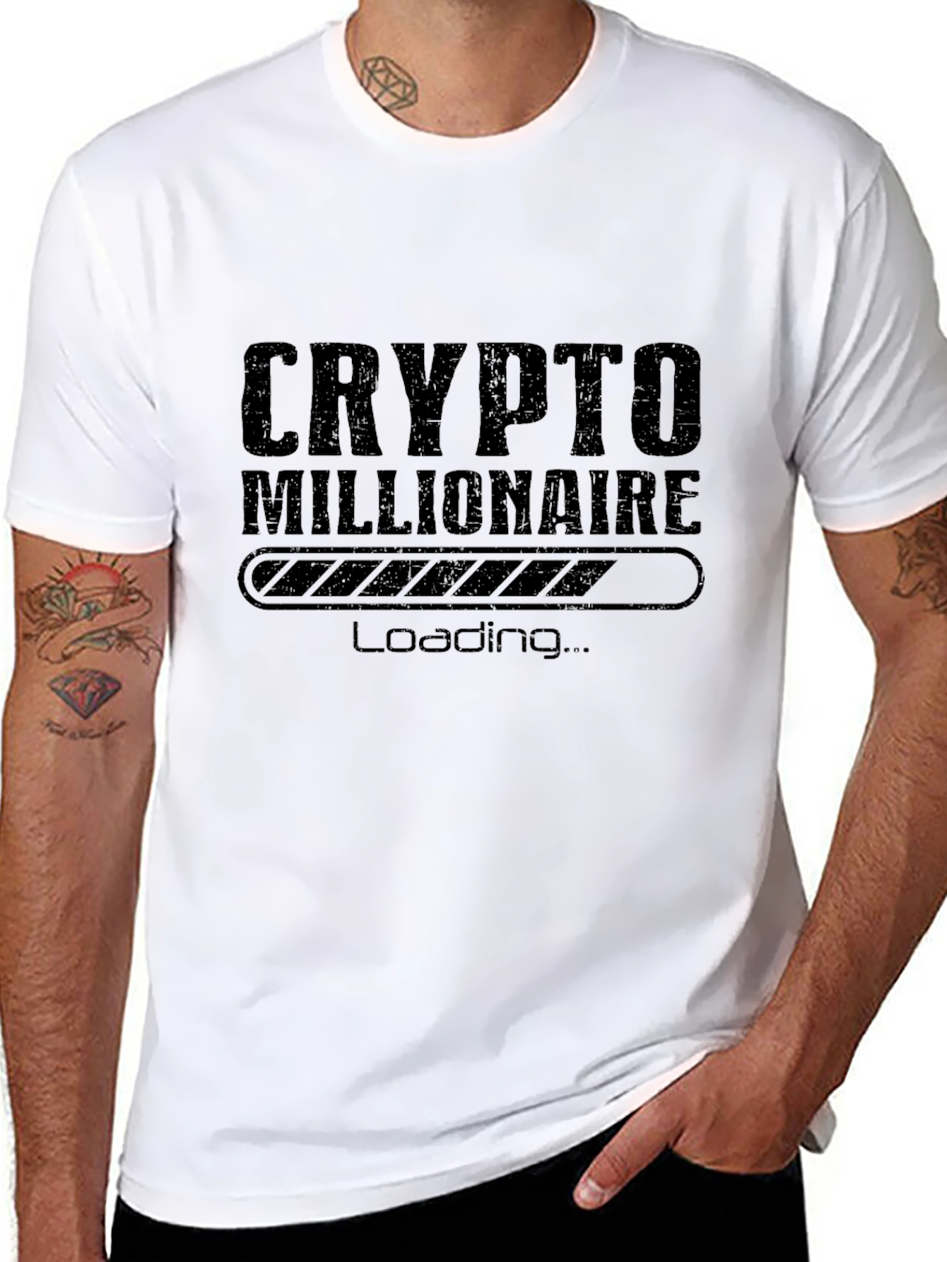 Crypto Millionaire Loading Graphic T-Shirt