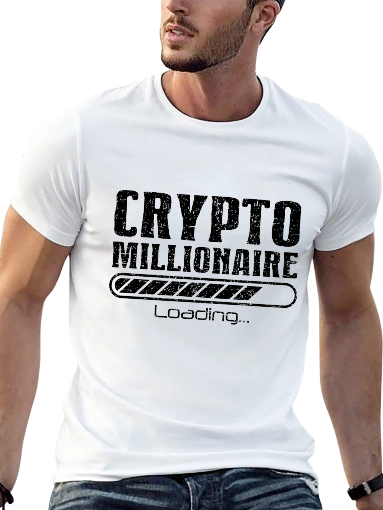 Crypto Millionaire Loading Graphic T-Shirt