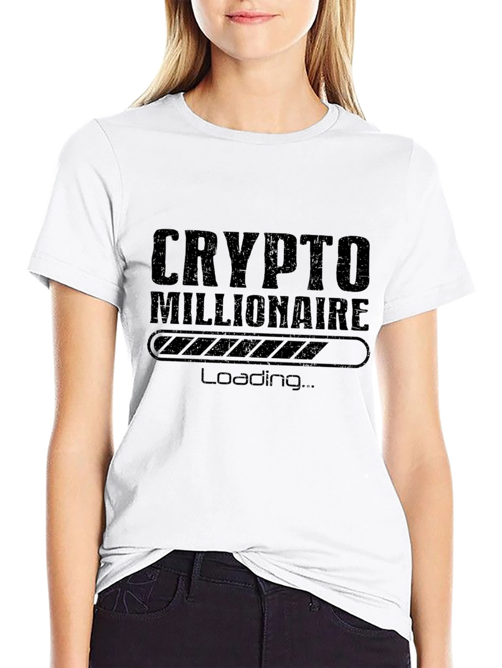 Crypto Millionaire Loading Graphic T-Shirt