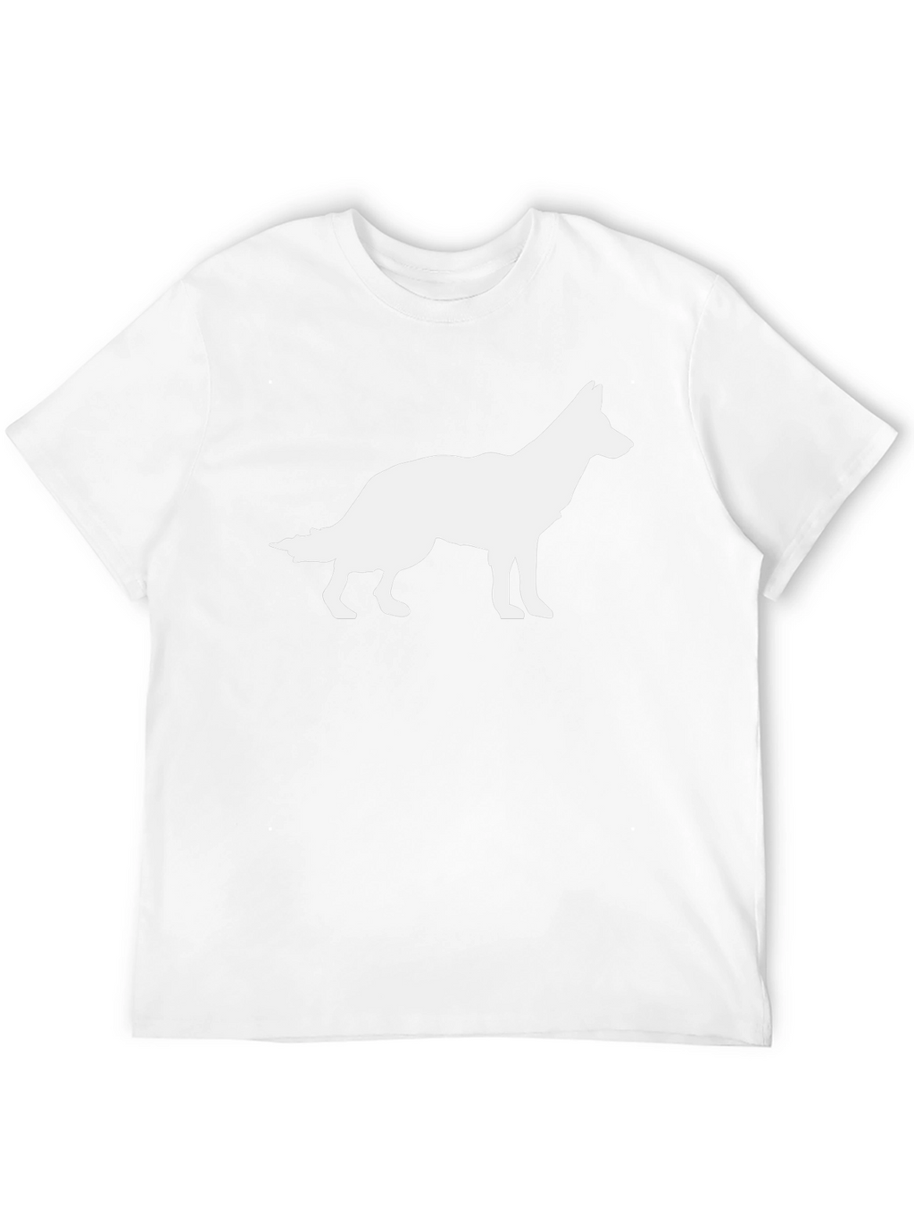 Dog Silhouette Graphic Tee - Classic Black T-Shirt