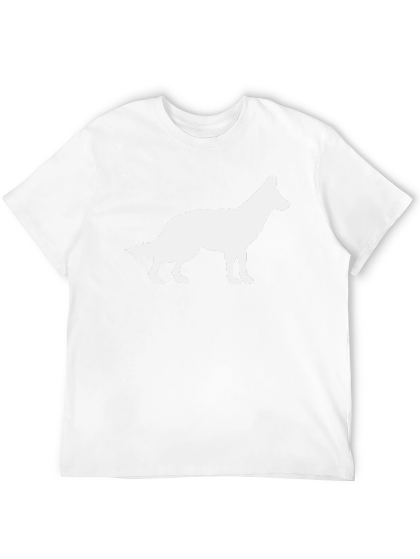 Dog Silhouette Graphic Tee - Classic Black T-Shirt