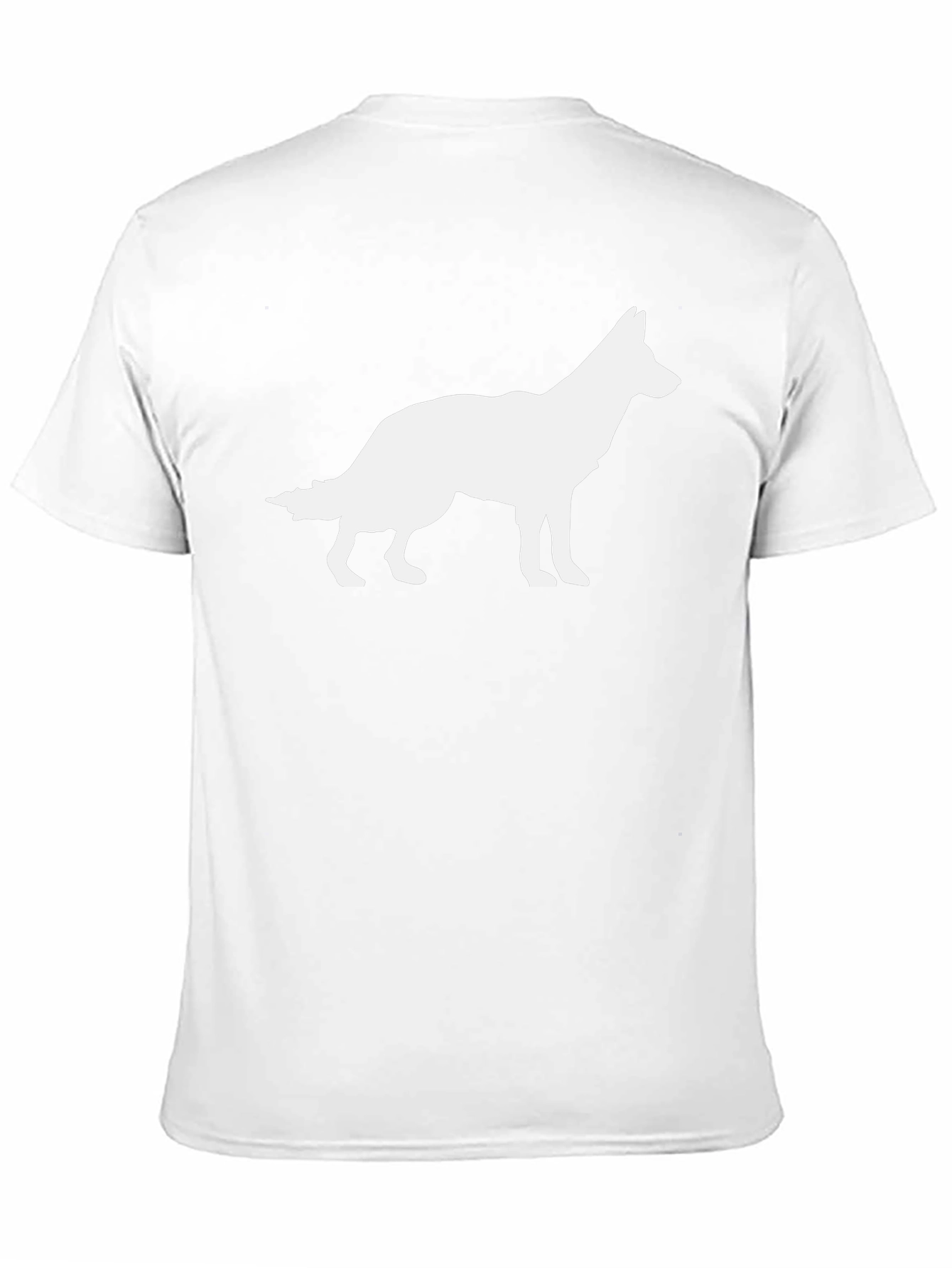 Dog Silhouette Graphic Tee - Classic Black T-Shirt