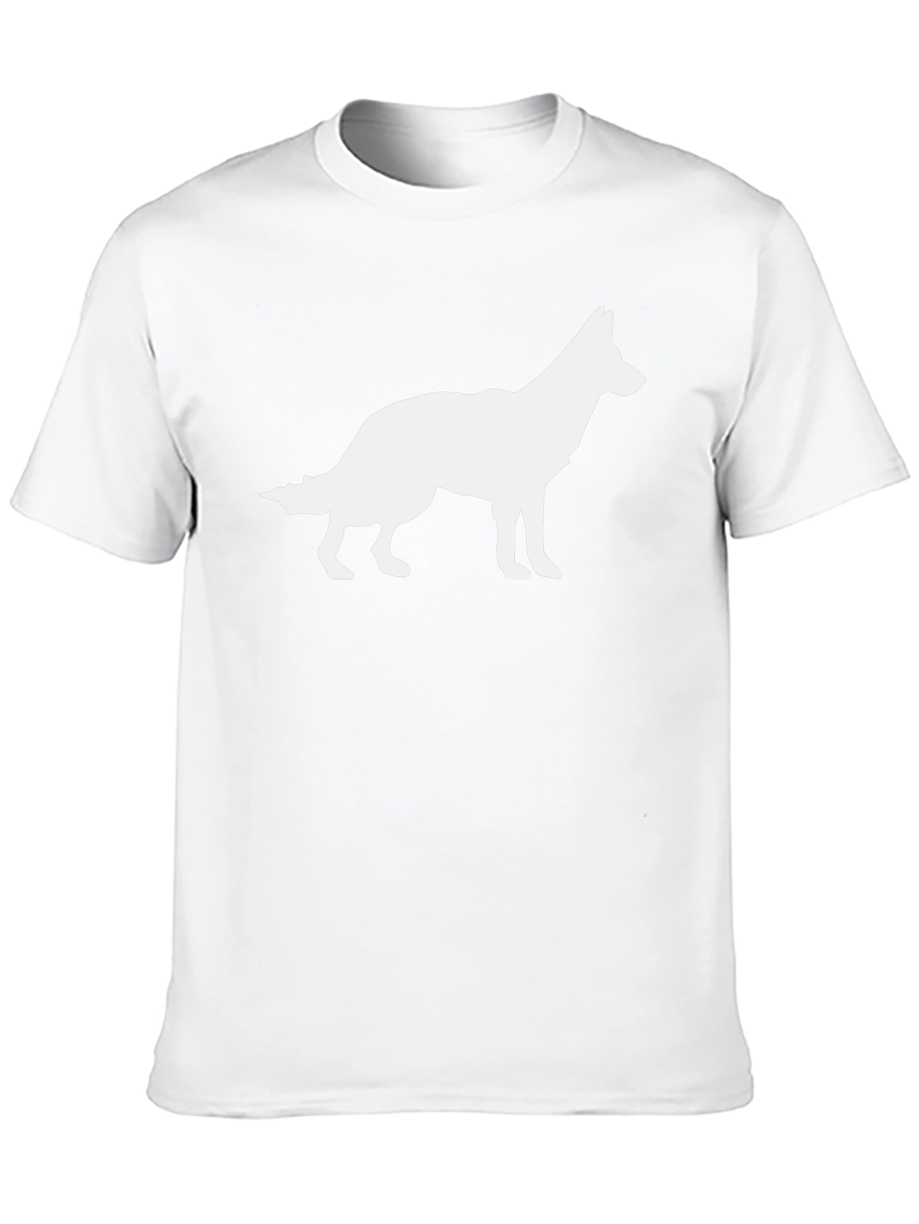 Dog Silhouette Graphic Tee - Classic Black T-Shirt