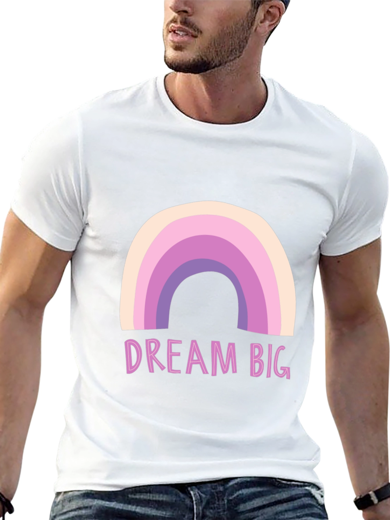 Dream Big Rainbow Graphic Tee
