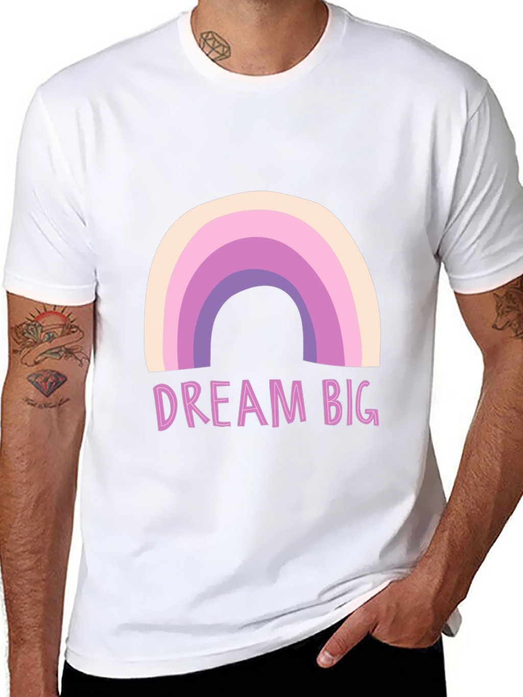 Dream Big Rainbow Graphic Tee