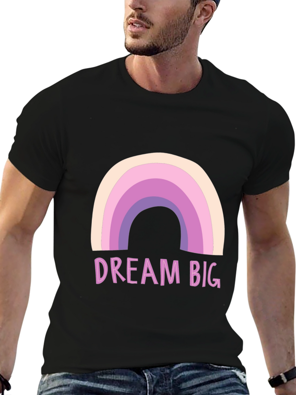 Dream Big Rainbow Graphic Tee
