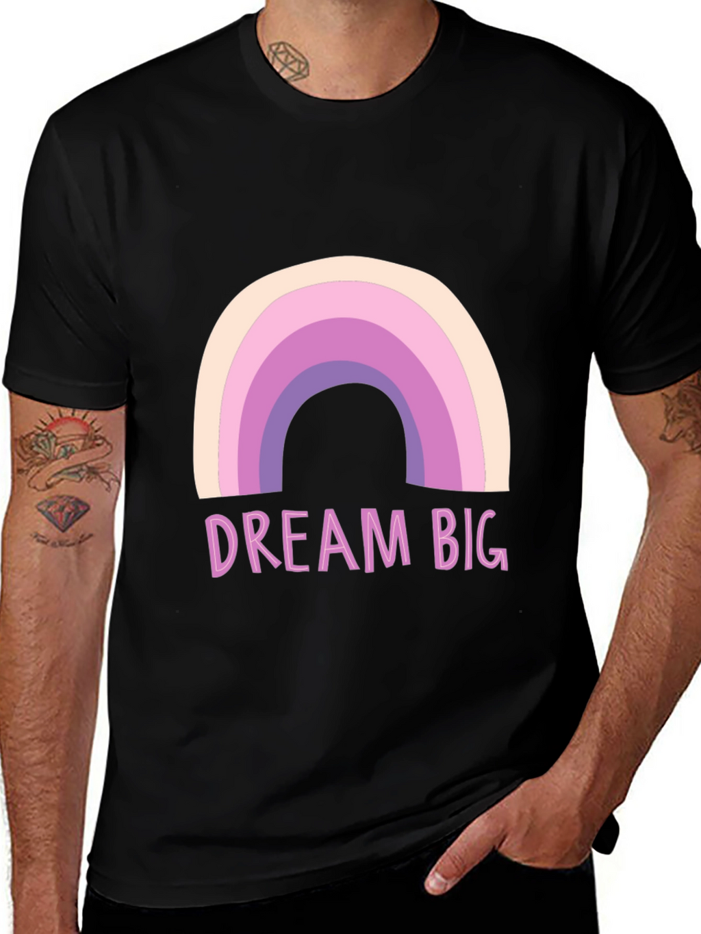 Dream Big Rainbow Graphic Tee