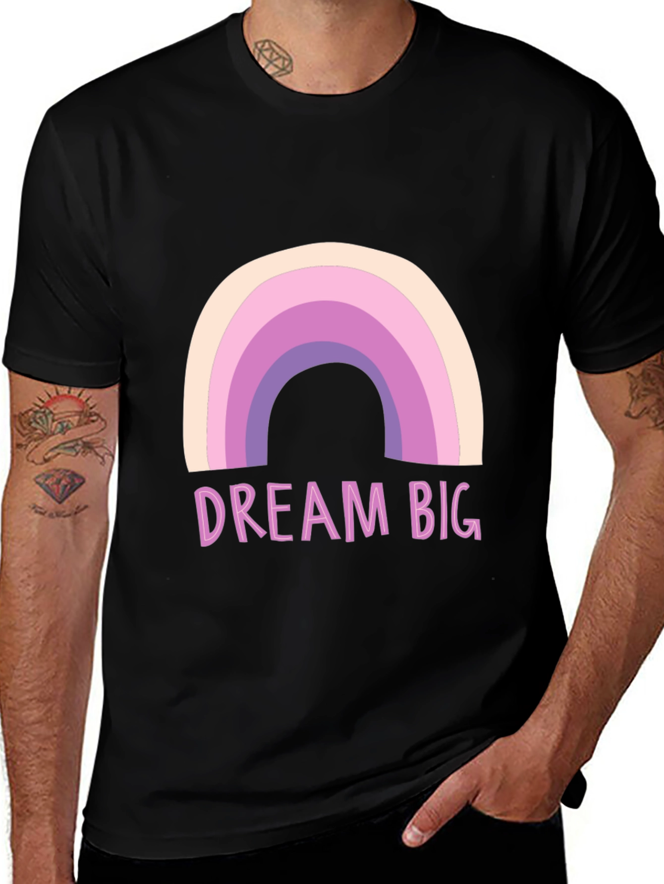 Dream Big Rainbow Graphic Tee