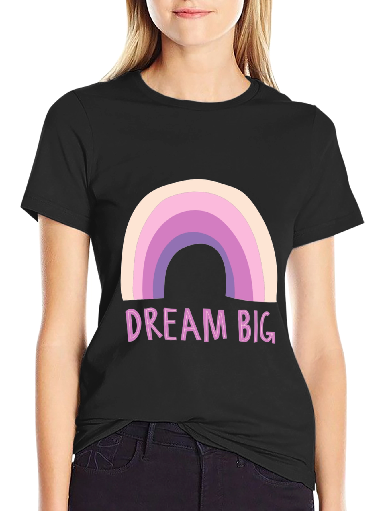 Dream Big Rainbow Graphic Tee