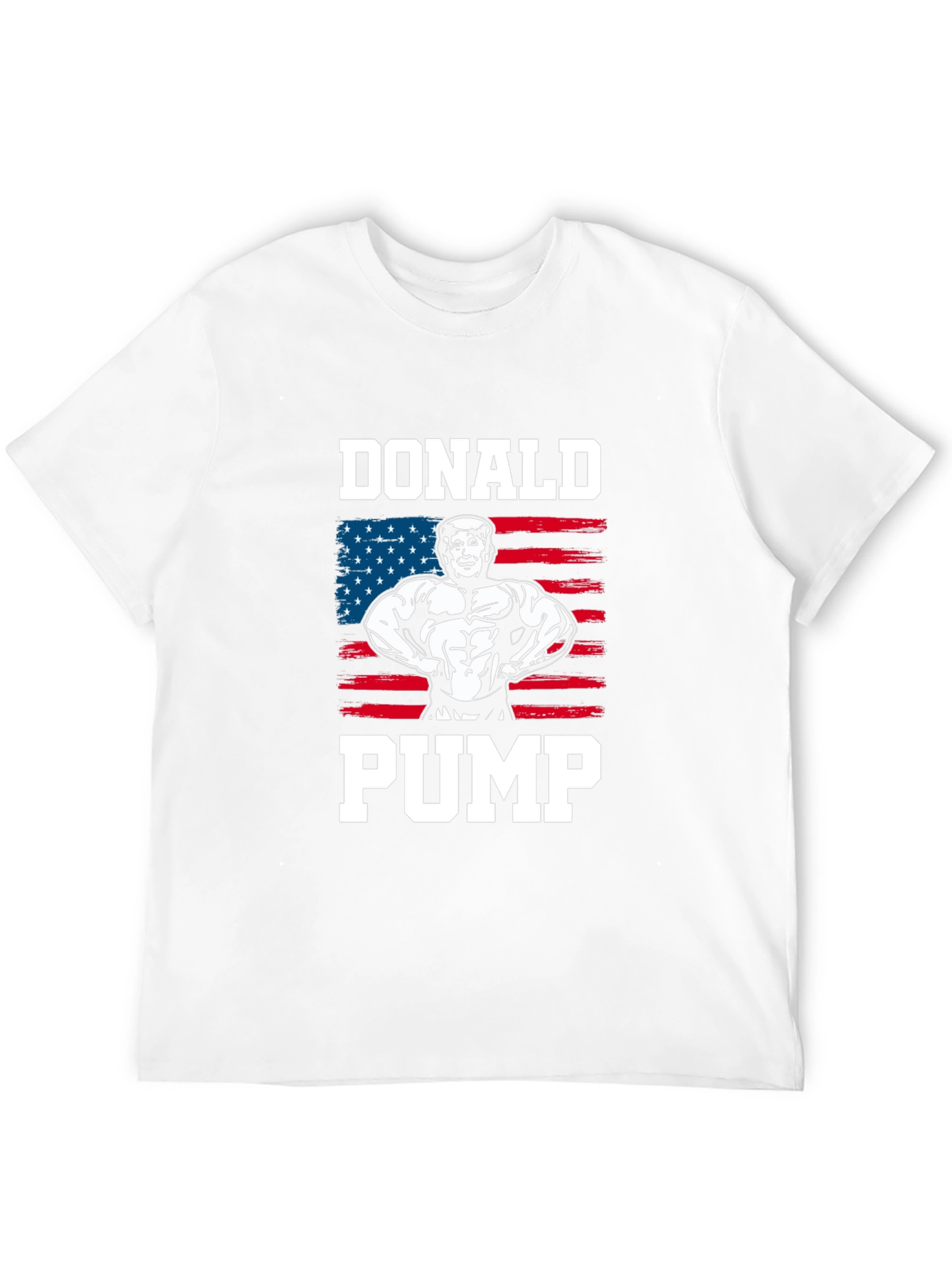 Donald Pump T-Shirt - USA Flag Graphic Tee
