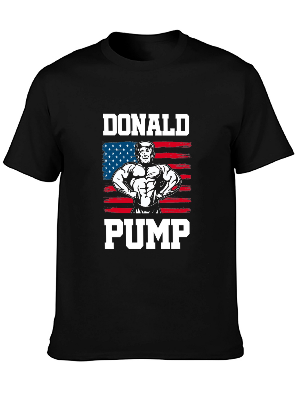 Donald Pump T-Shirt - USA Flag Graphic Tee
