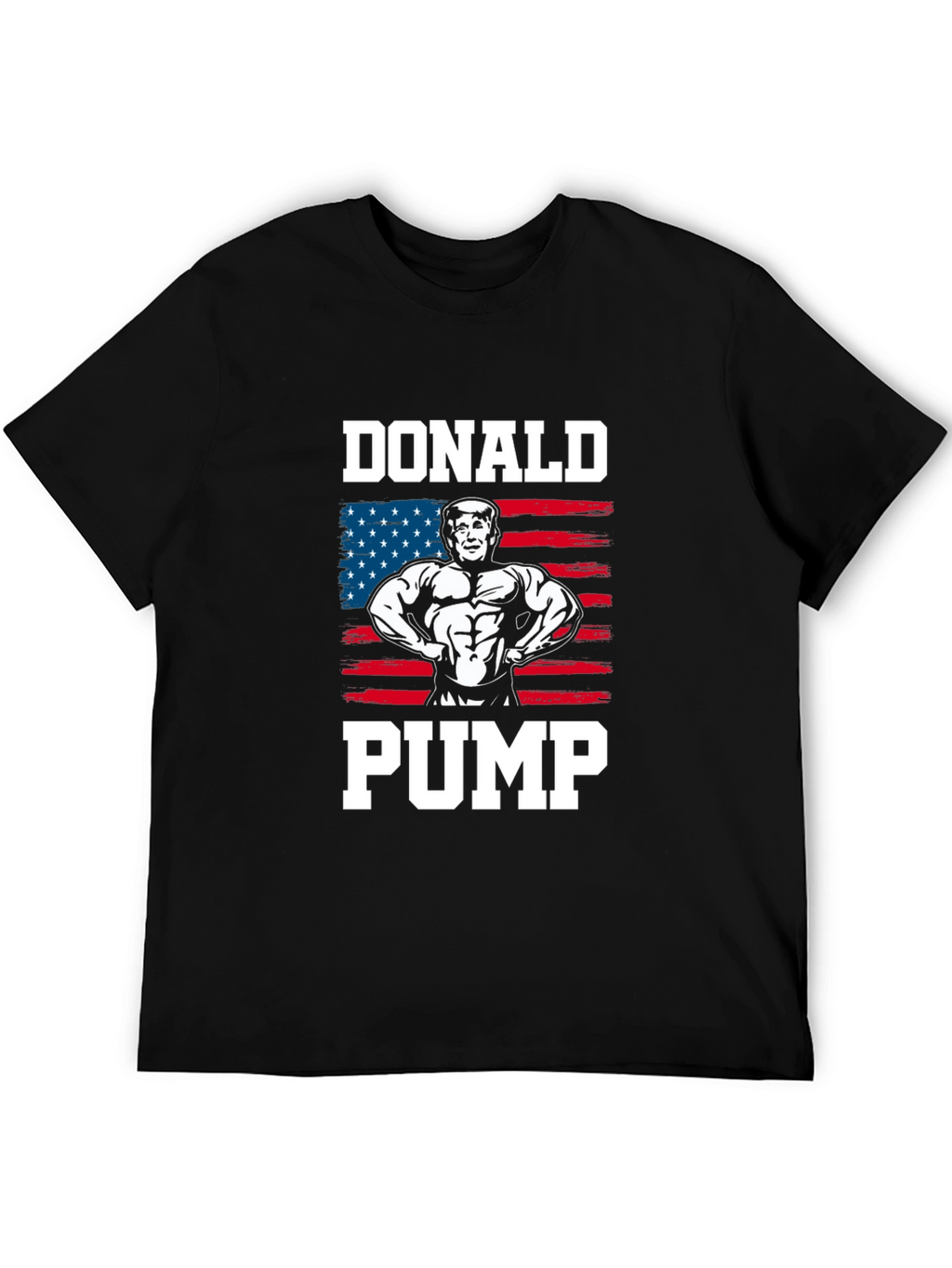 Donald Pump T-Shirt - USA Flag Graphic Tee