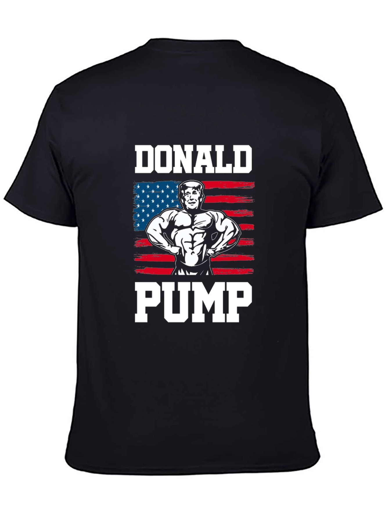 Donald Pump T-Shirt - USA Flag Graphic Tee