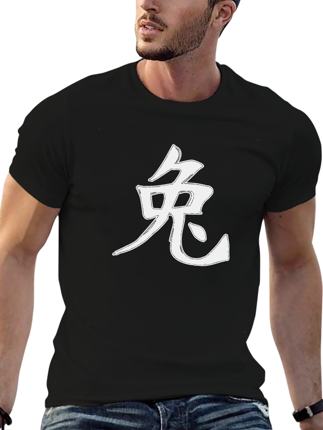 Rabbit Kanji Black Tee