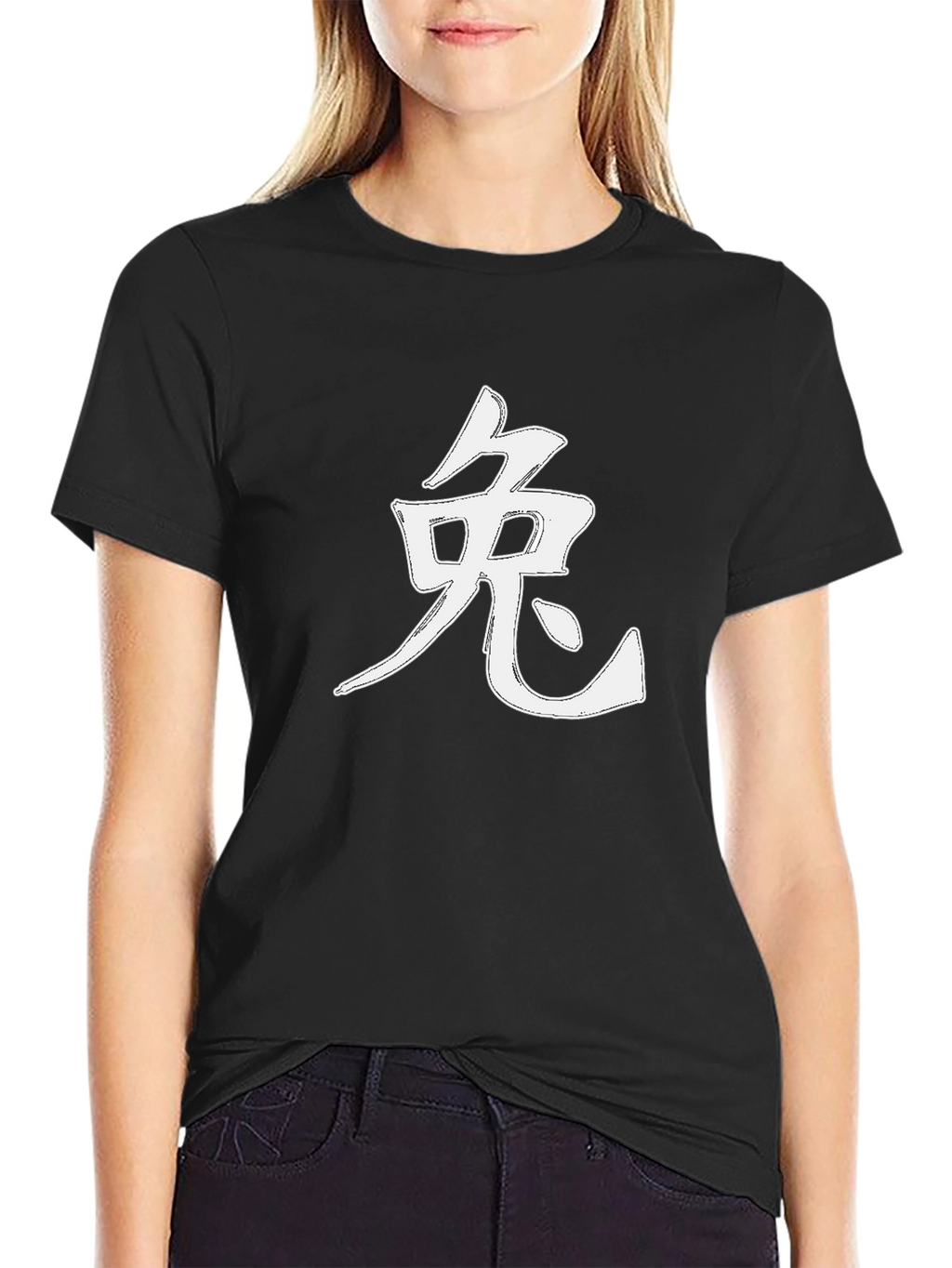 Rabbit Kanji Black Tee