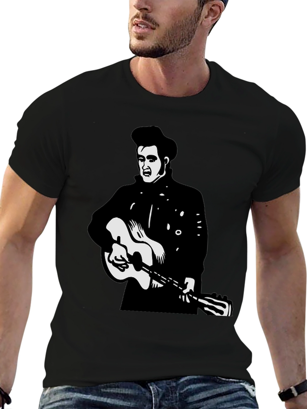 Johnny Cash Graphic Black T-Shirt