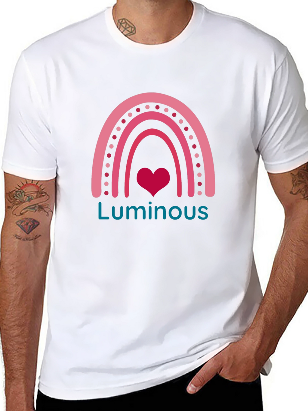 Luminous Heart Rainbow T-Shirt