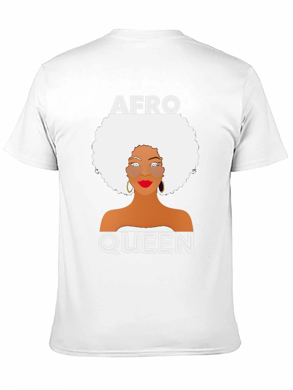 Afro Queen Graphic Tee - Black Unisex T-Shirt