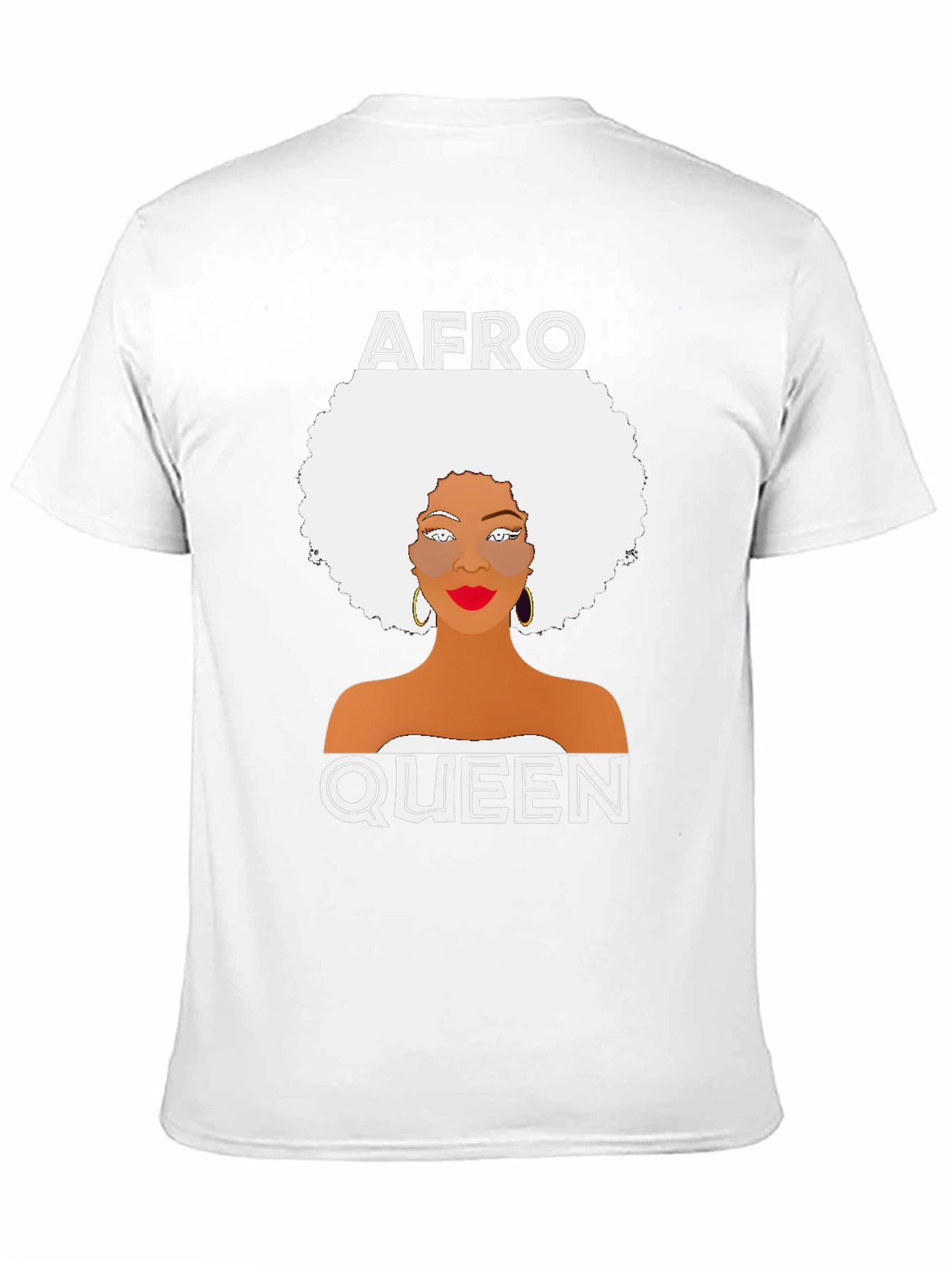 Afro Queen Graphic Tee - Black Unisex T-Shirt