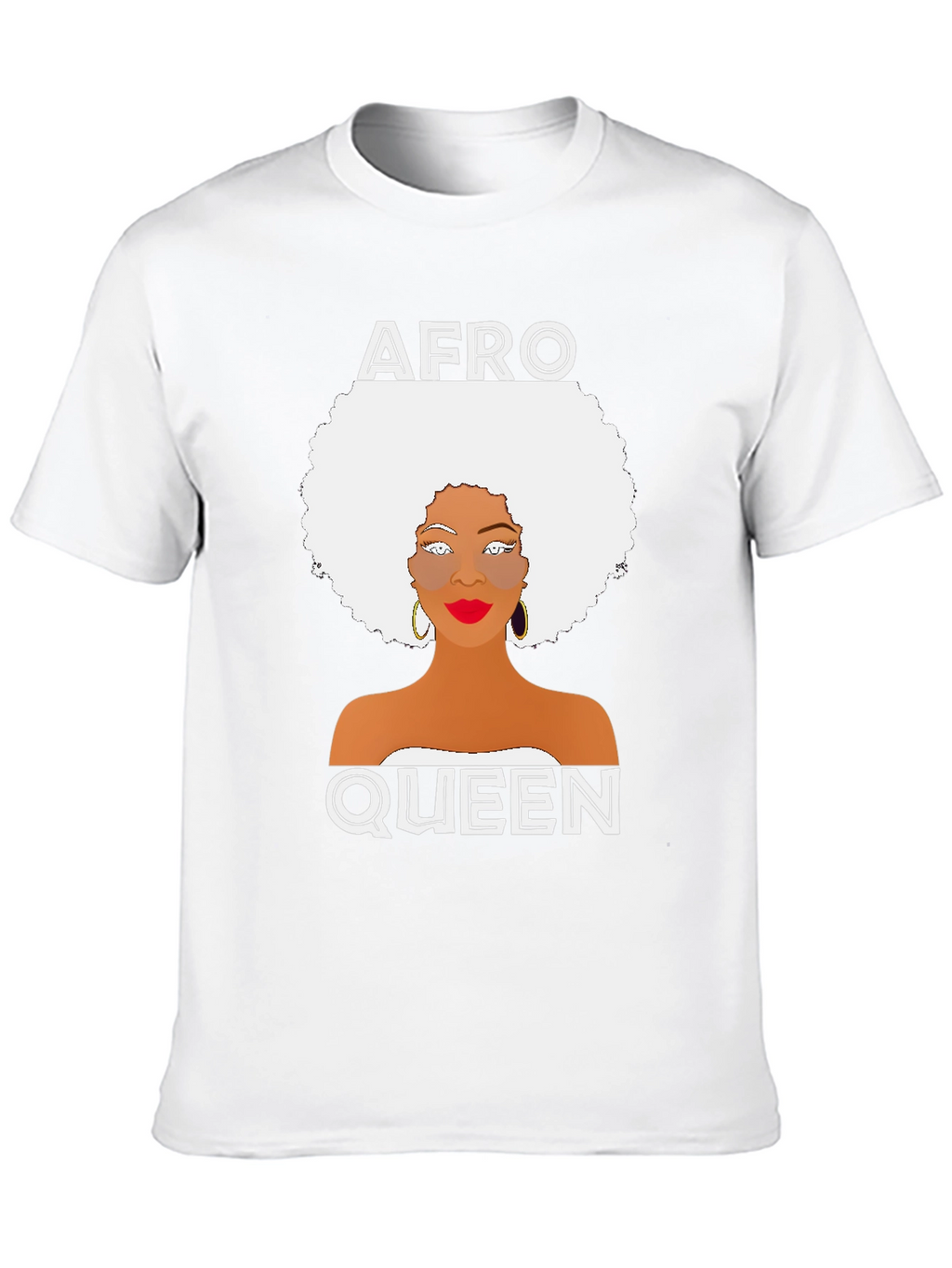 Afro Queen Graphic Tee - Black Unisex T-Shirt